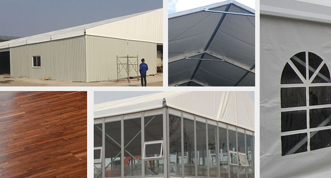 Optional supporting facilities for storage tents